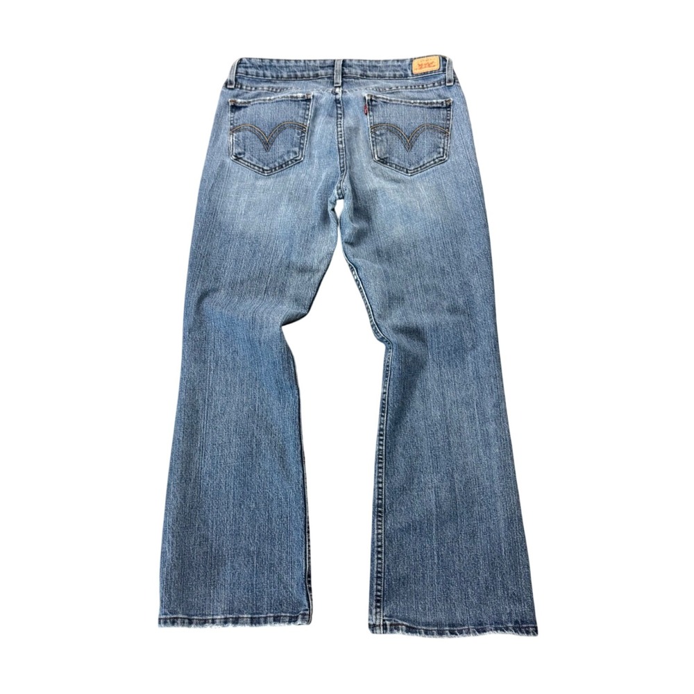 Y2K Levi's Superlow 518 Low Rise Denim Boot Cut Jeans Juniors 11 Short